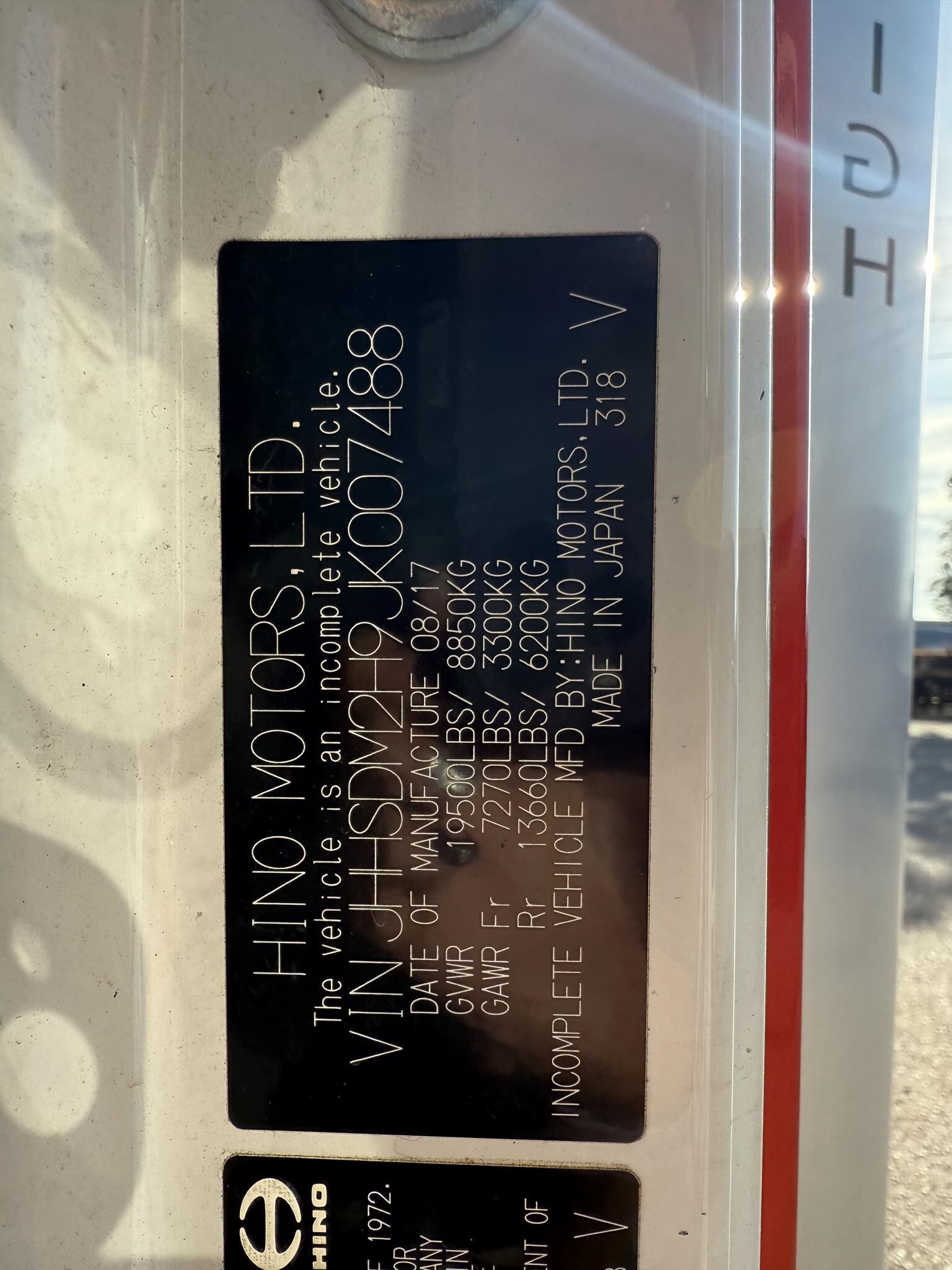 2018 Hino 195 Box Trucks/Trailer