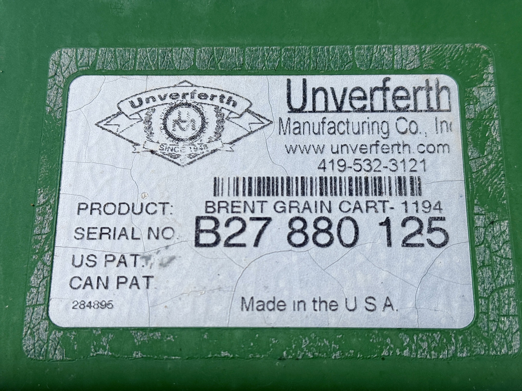 2011 Brent 1194 Grain Cart