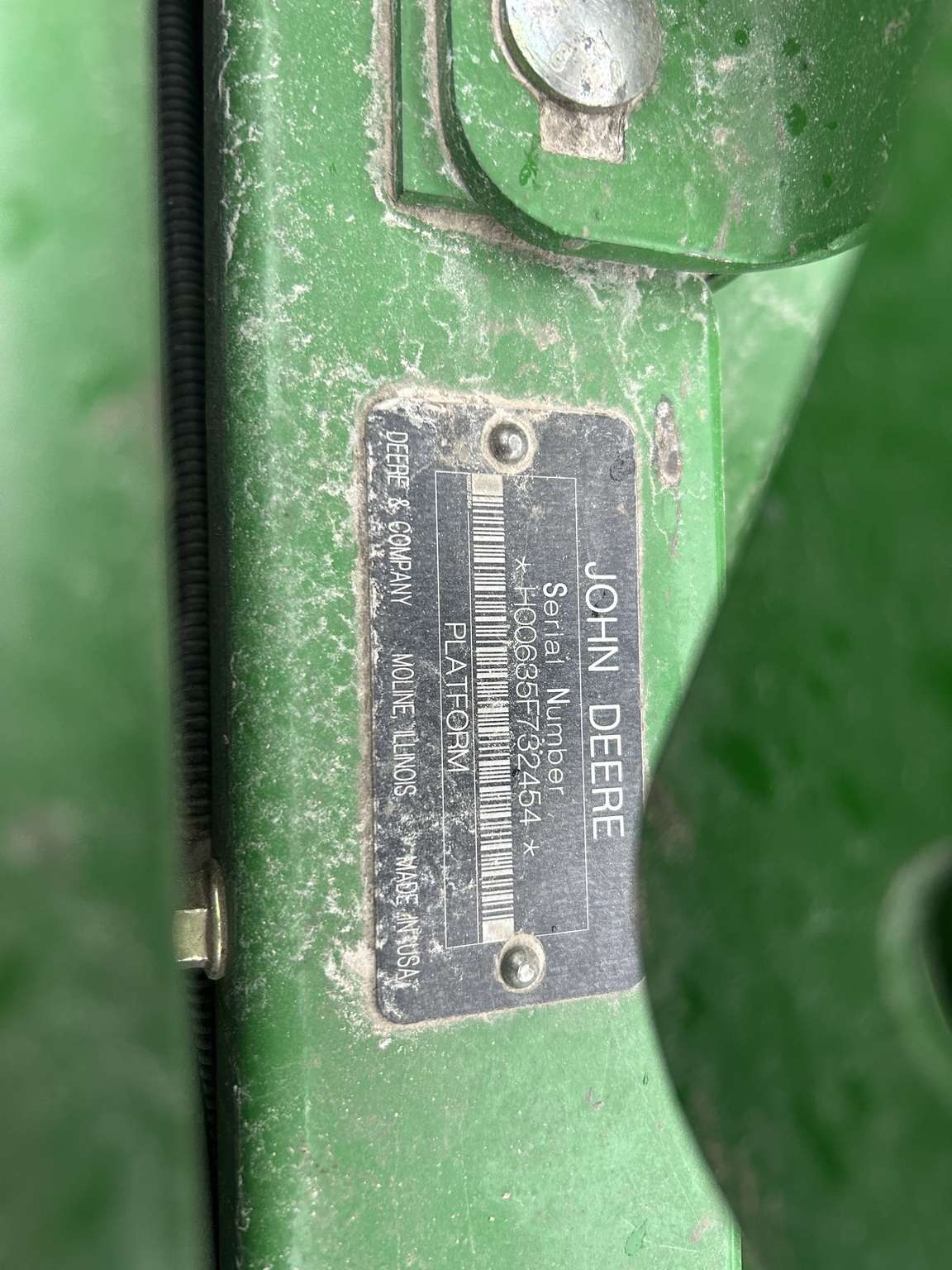 2009 John Deere 635F Platform