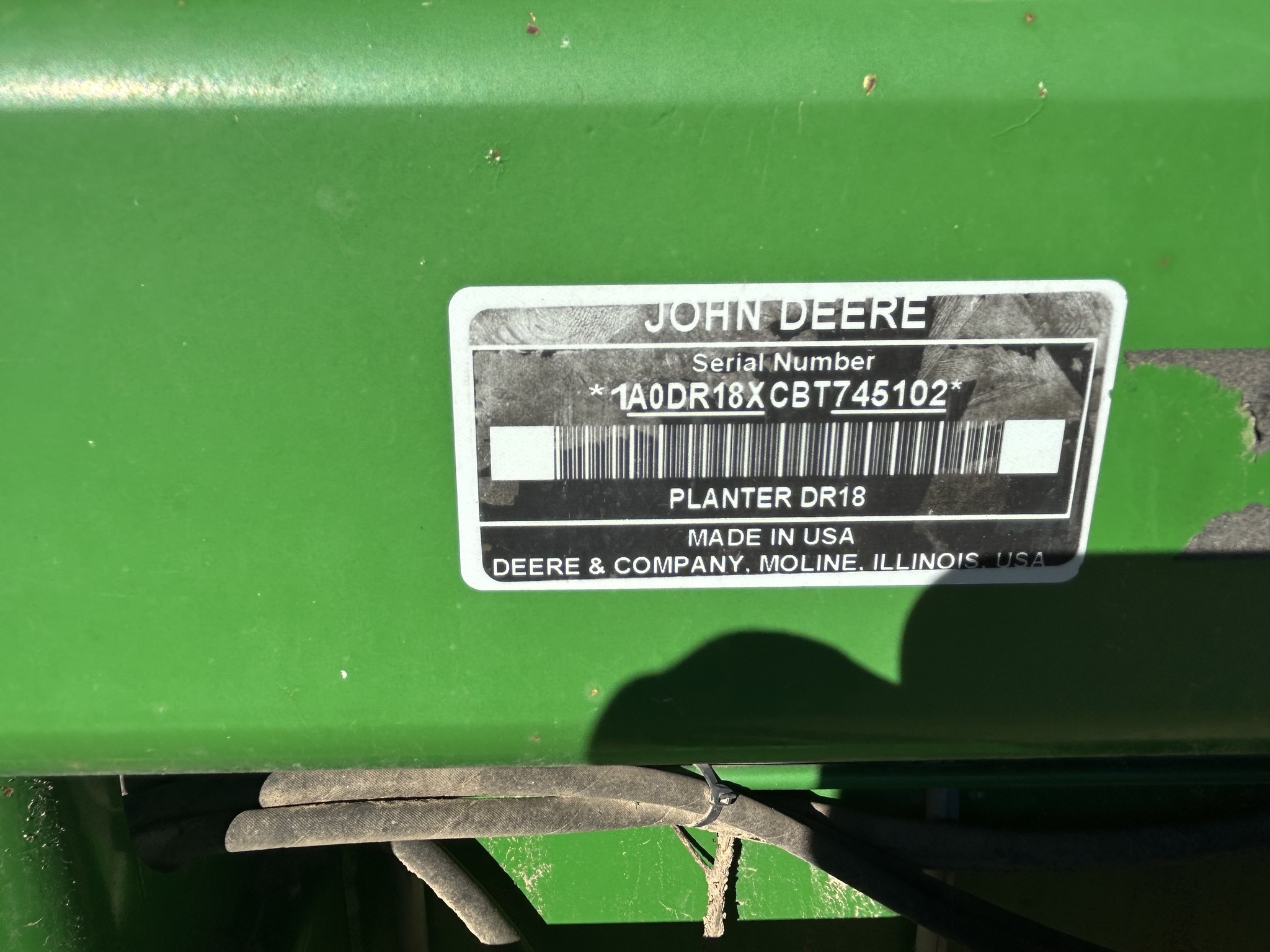 2011 John Deere DR18 Planter
