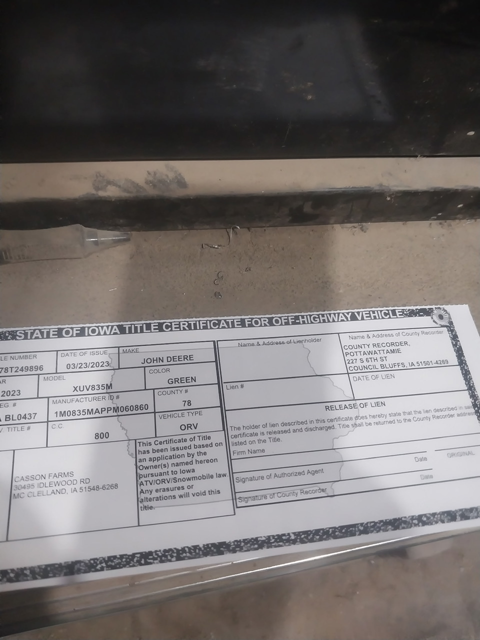 2022 John Deere XUV 835M ATVs and Utility Vehicle