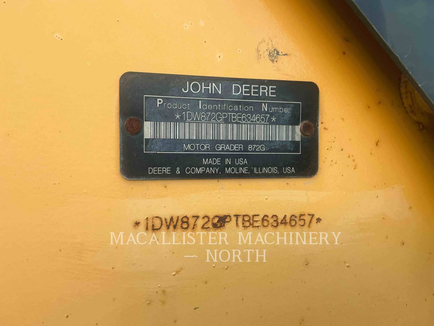 2011 John Deere 872GP Scraper