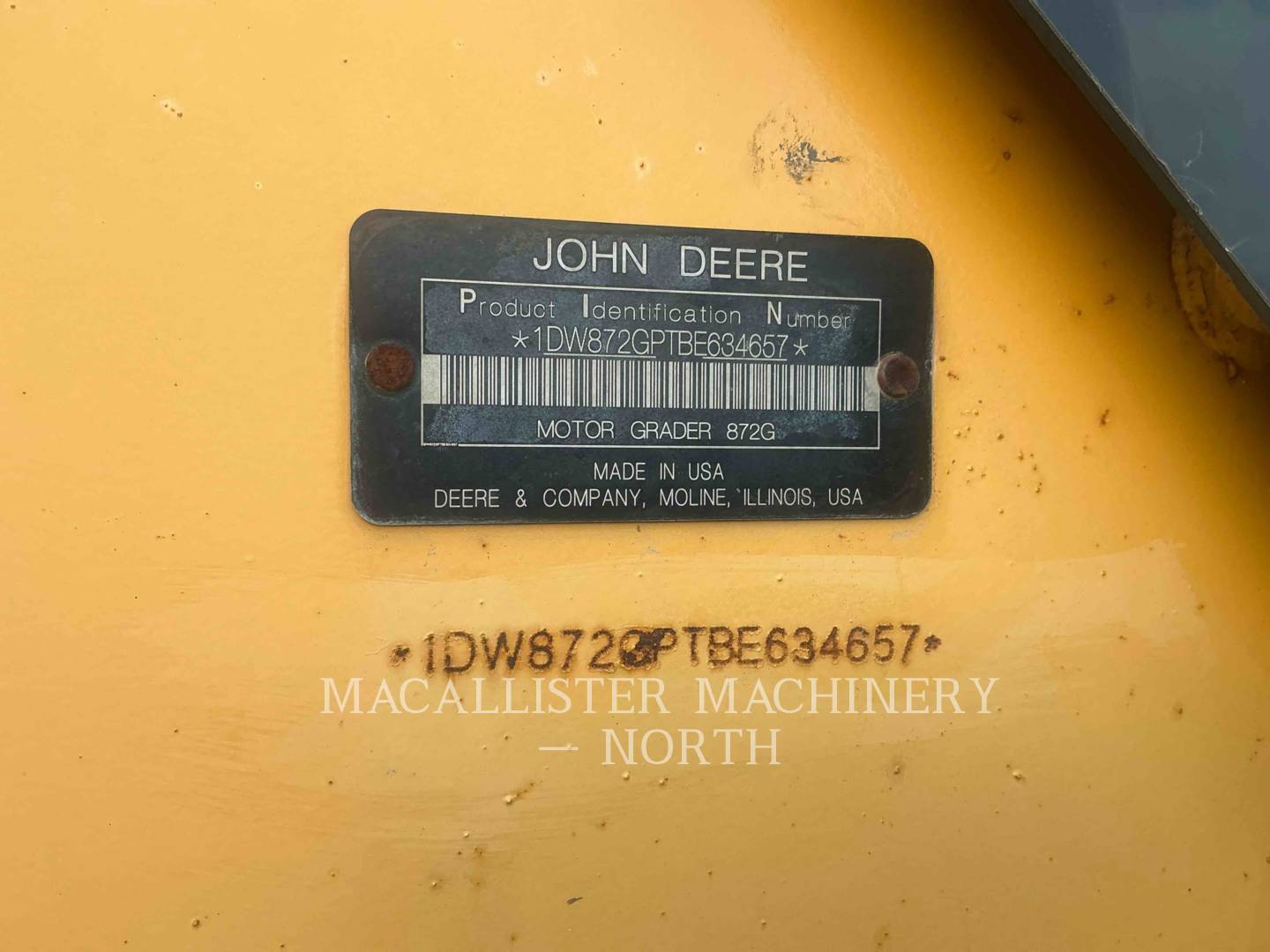2011 John Deere 872GP Scraper