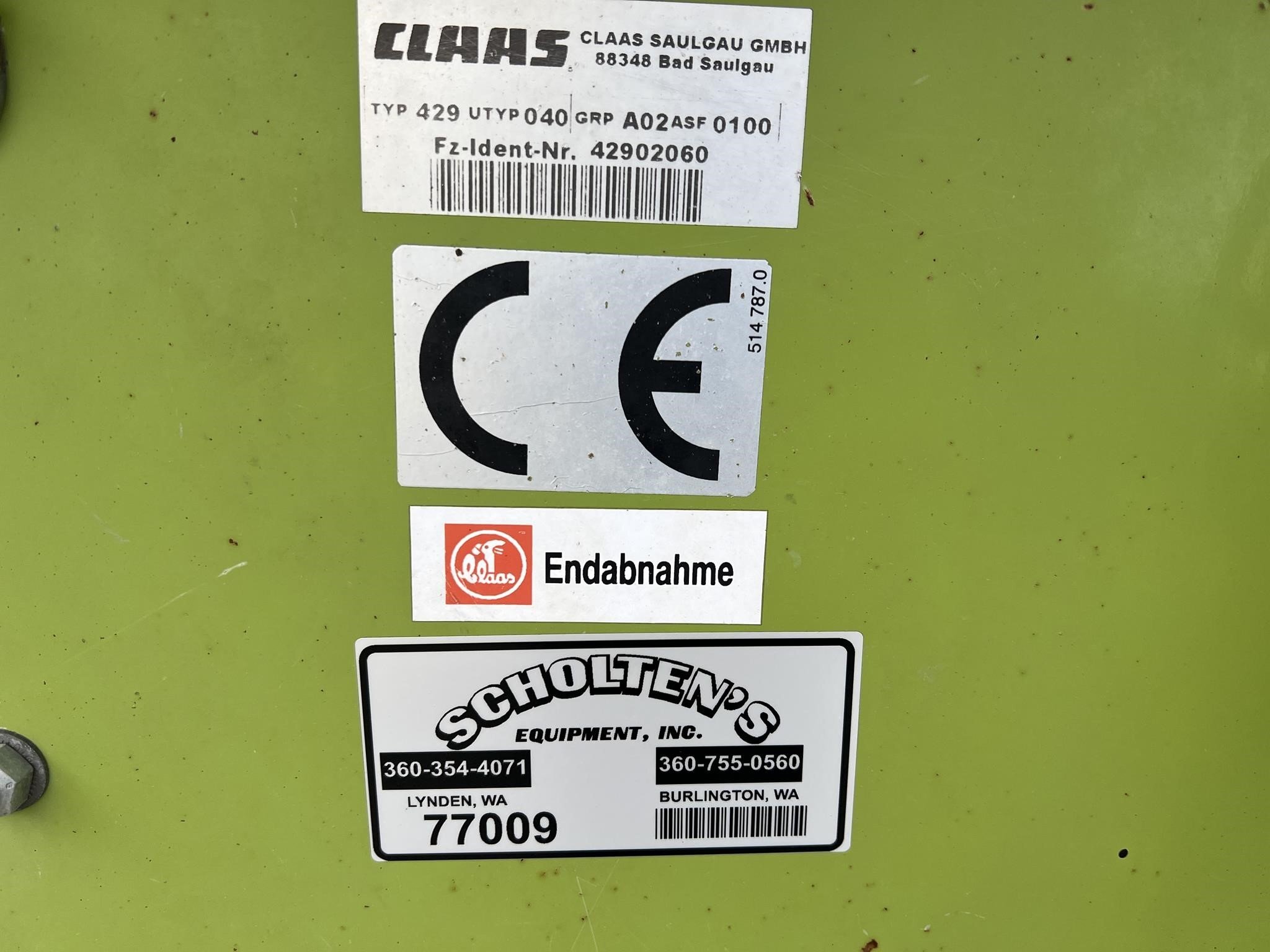  Claas PU380HD Forage Harvester Head