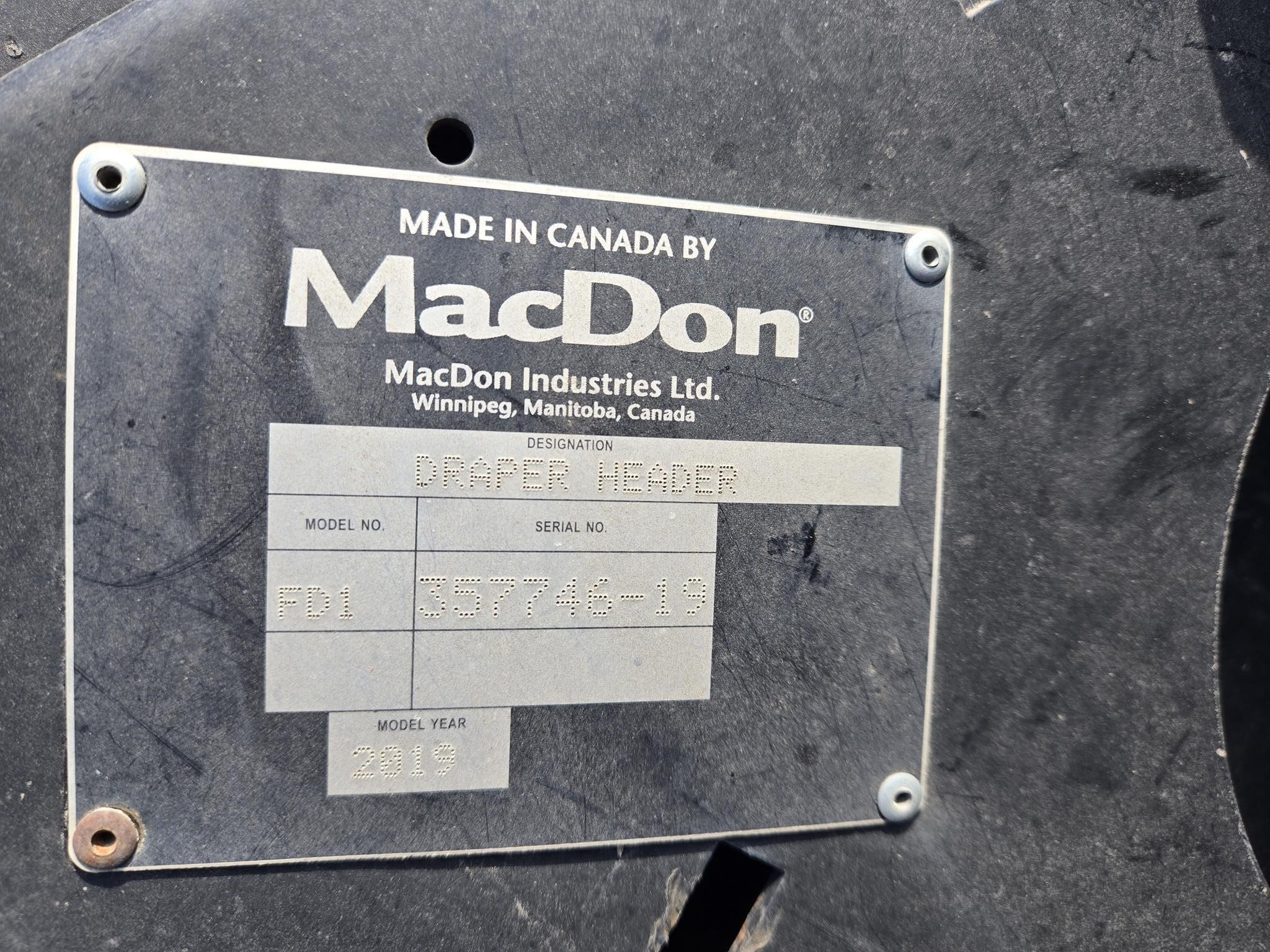 2019 MacDon FD145 Platform