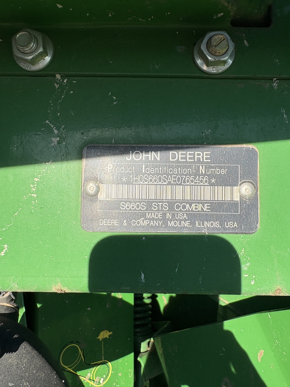 2014 John Deere S660 Combine