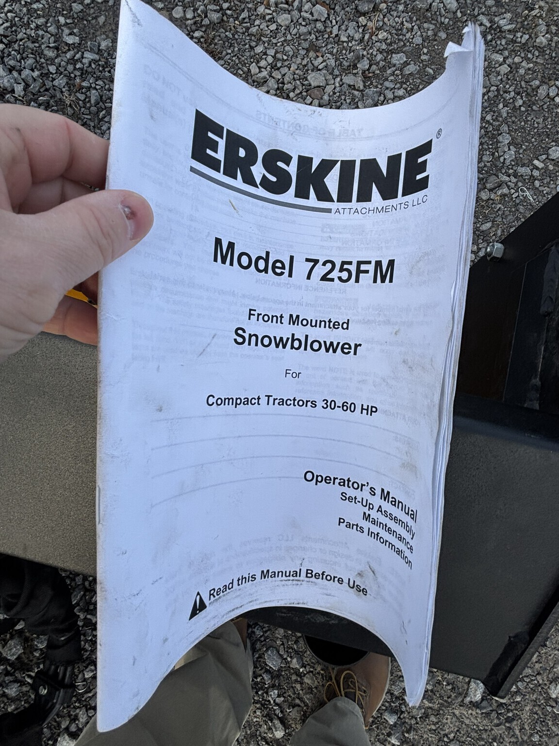  Erskine 725FM Snow Blower