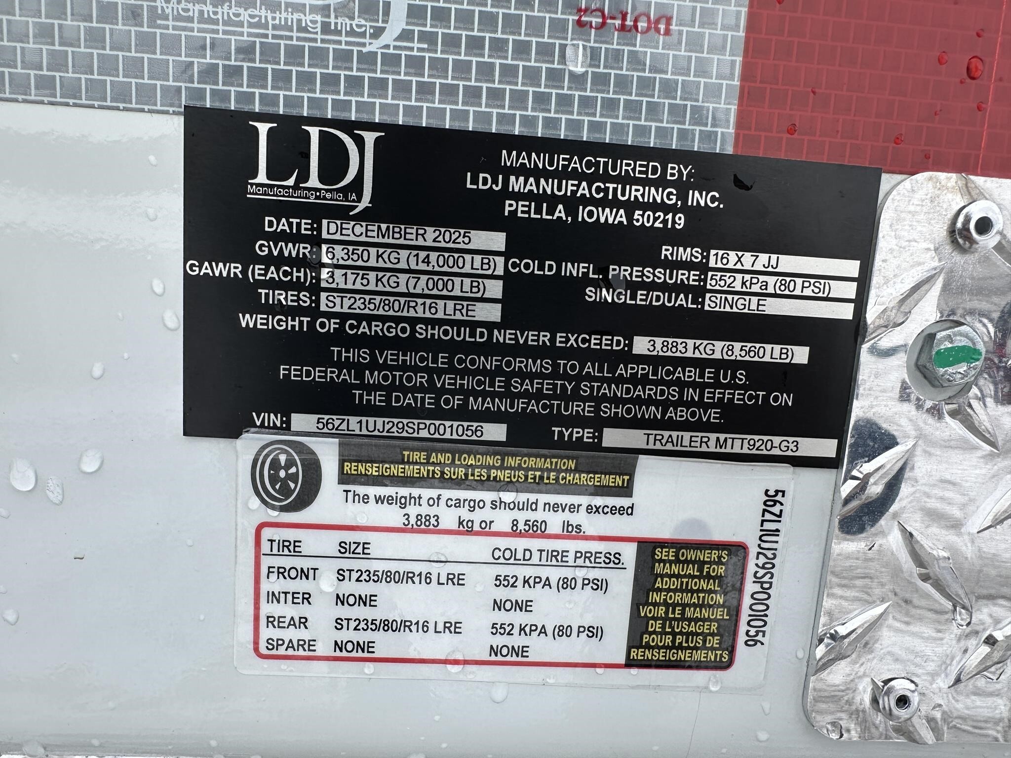 2025 Thunder Creek MTT920 Fuel Trucks/Trailer