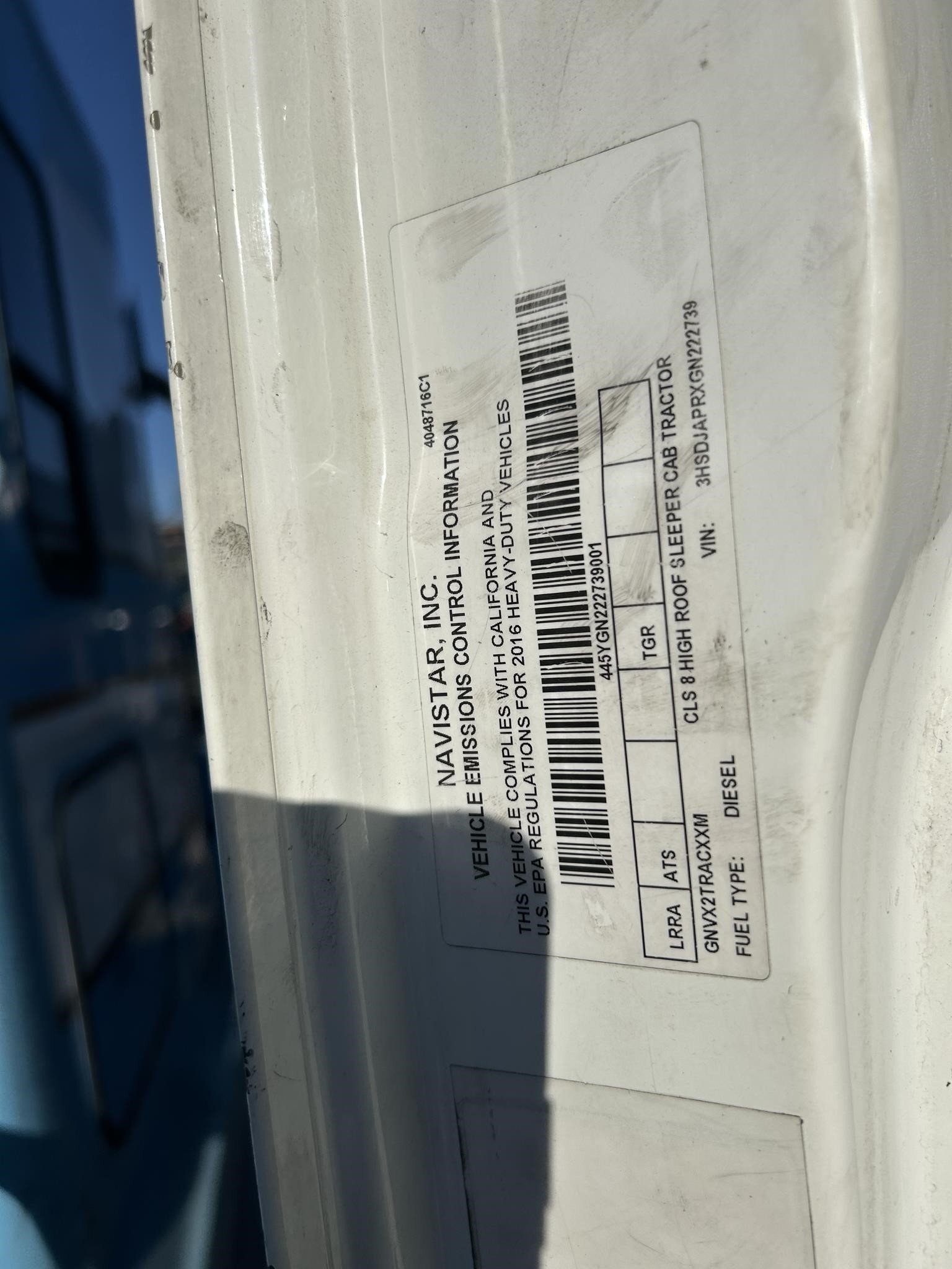 2016 International ProStar Semi Trucks/Trailer