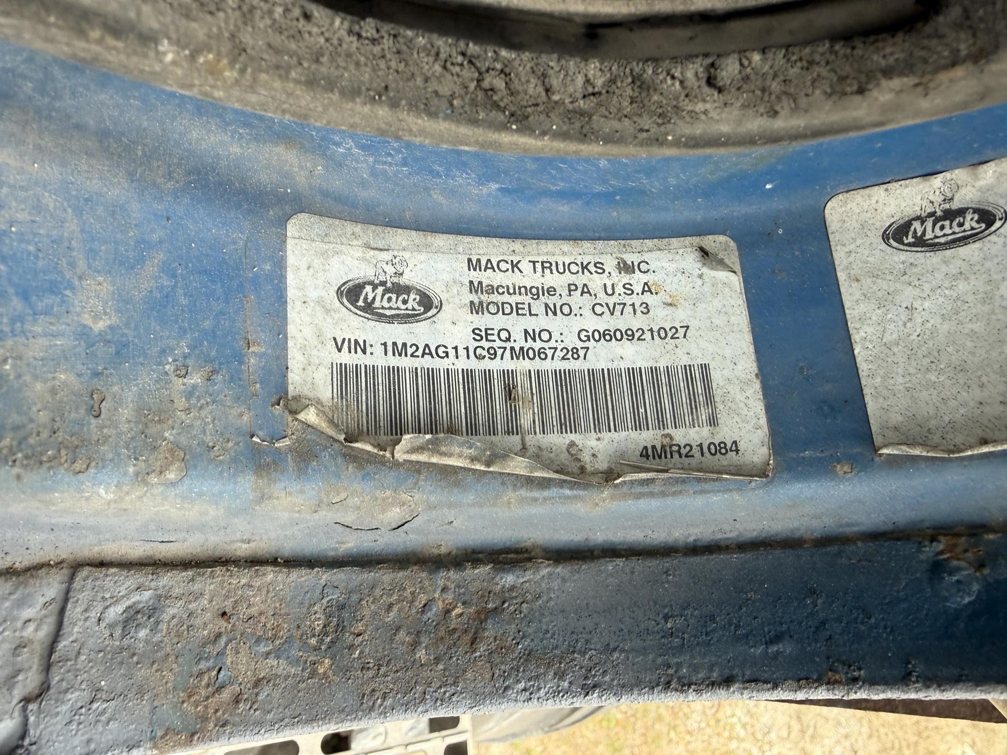 2007 Mack Granite CV713 Dump Trucks/Trailer