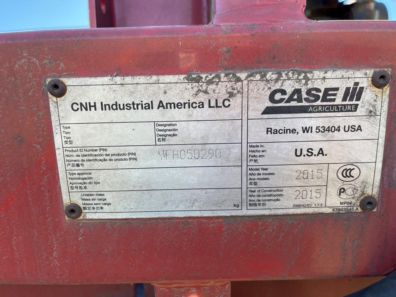 2015 Case IH 3162 Platform