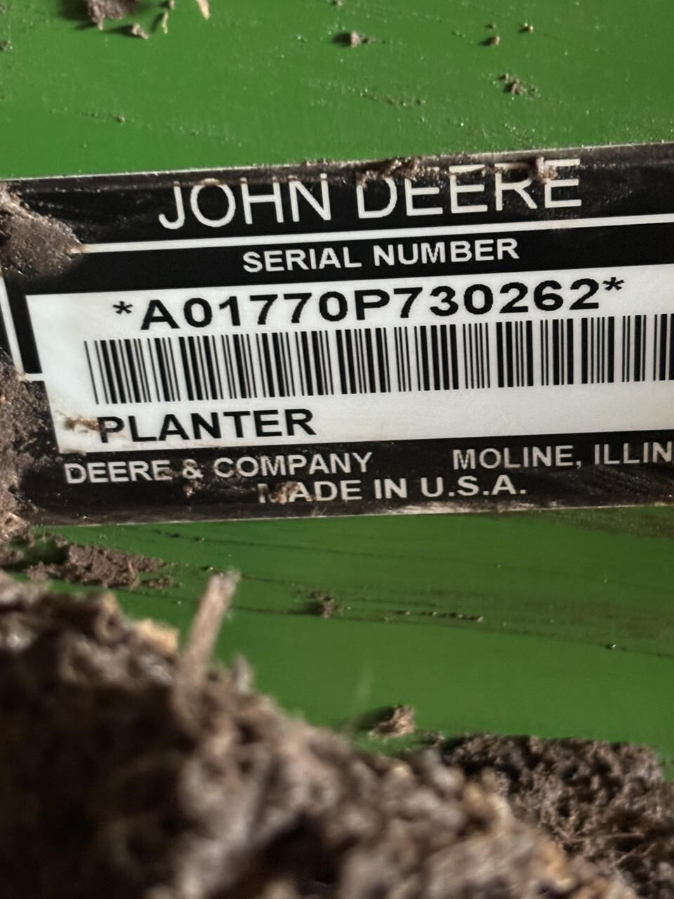 2009 John Deere 1770NT Planter