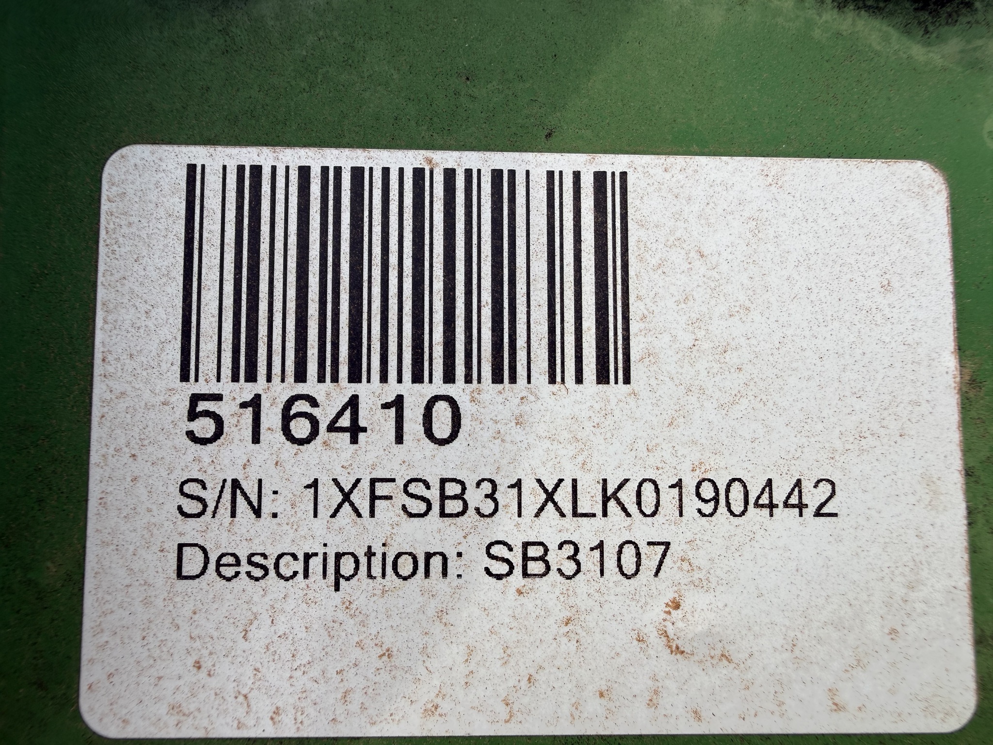 2019 Frontier SB3107 Sickle Mower