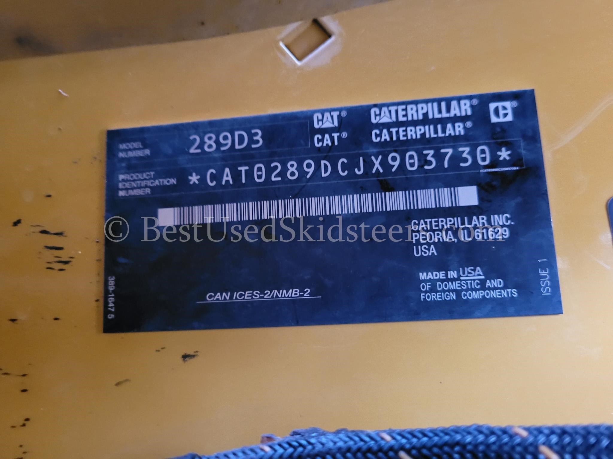 2020 Caterpillar 289D3 Skid Steer