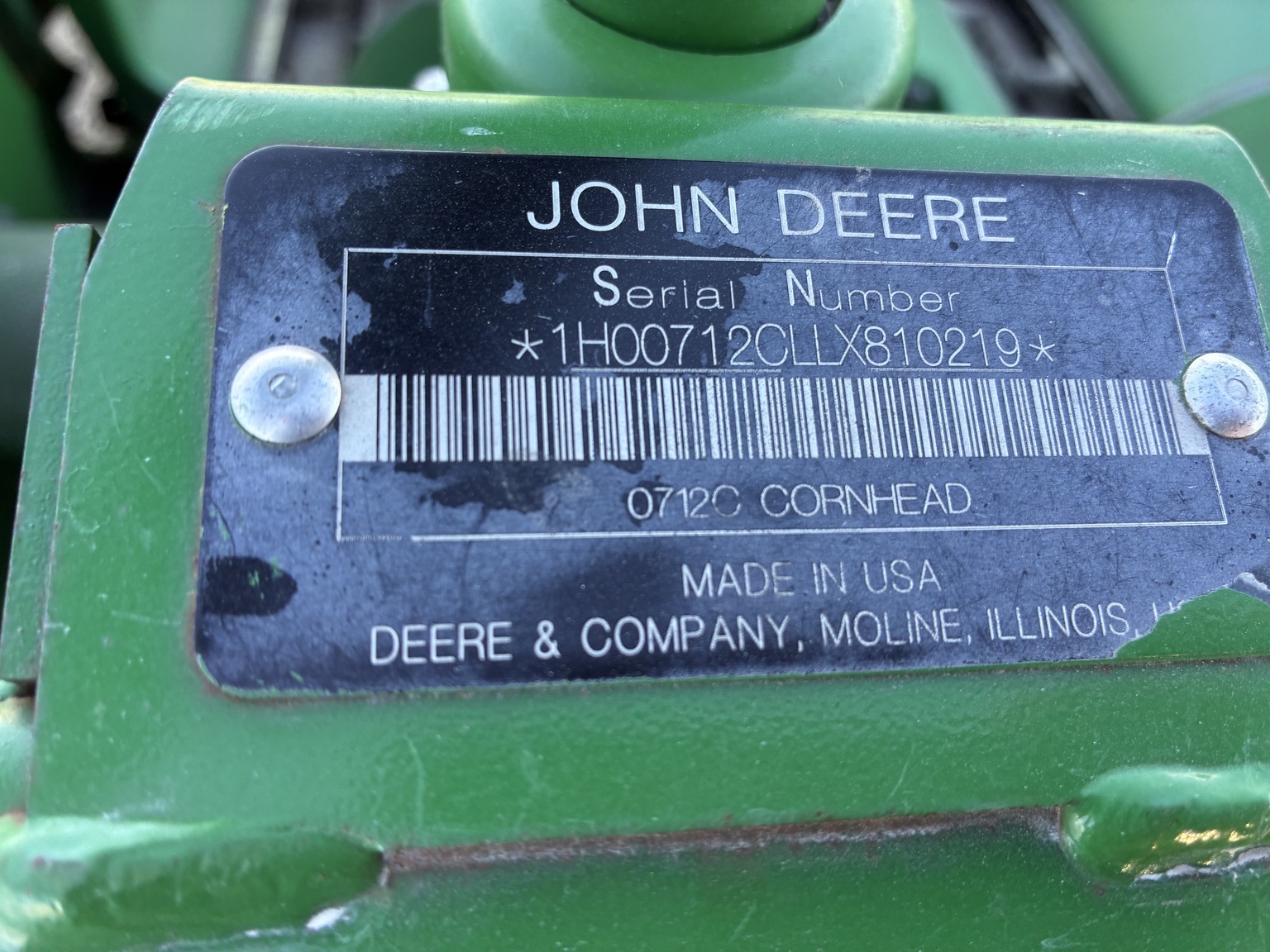 2020 John Deere 712C Corn Head