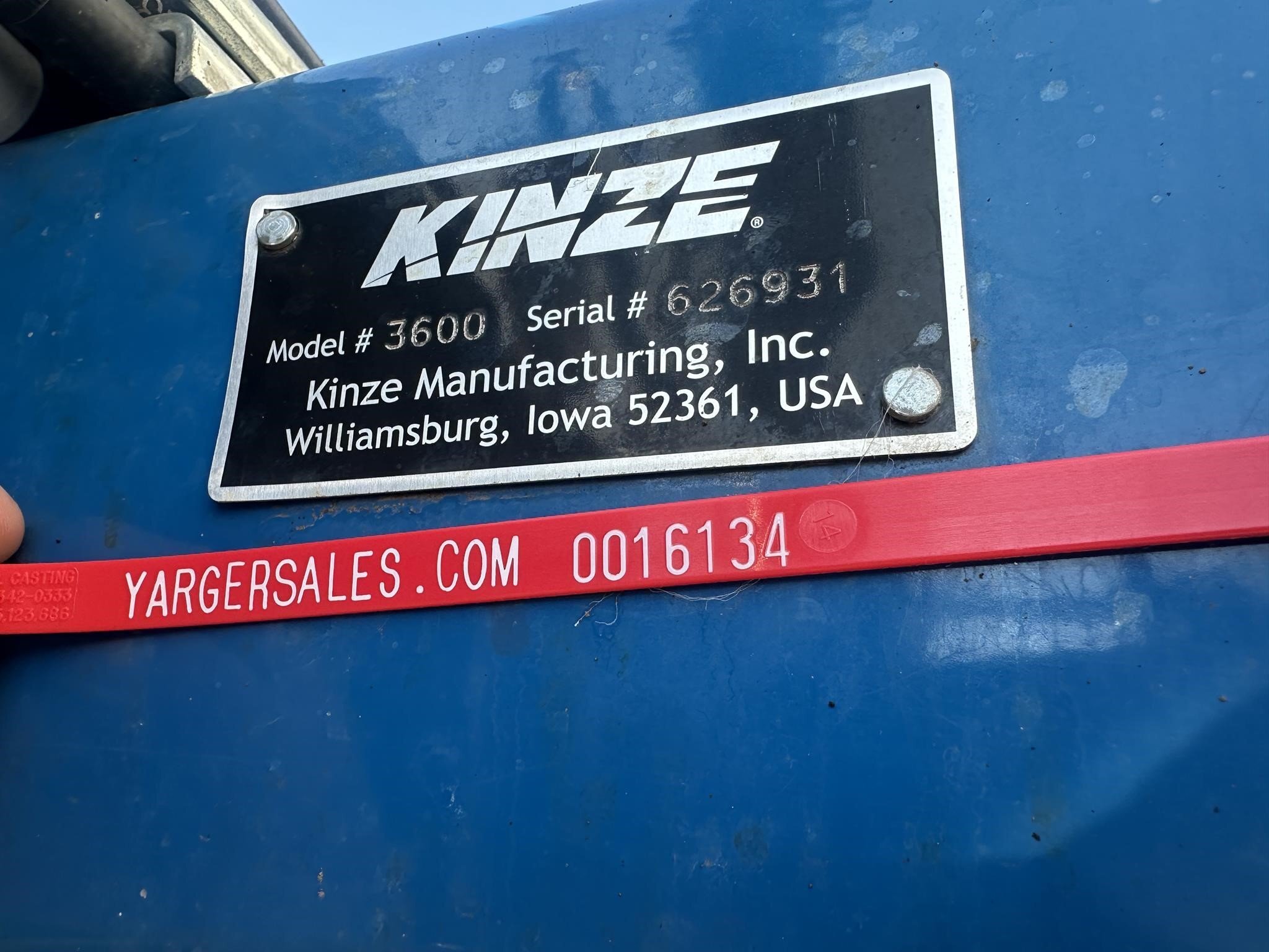 2013 Kinze 3600 Planter