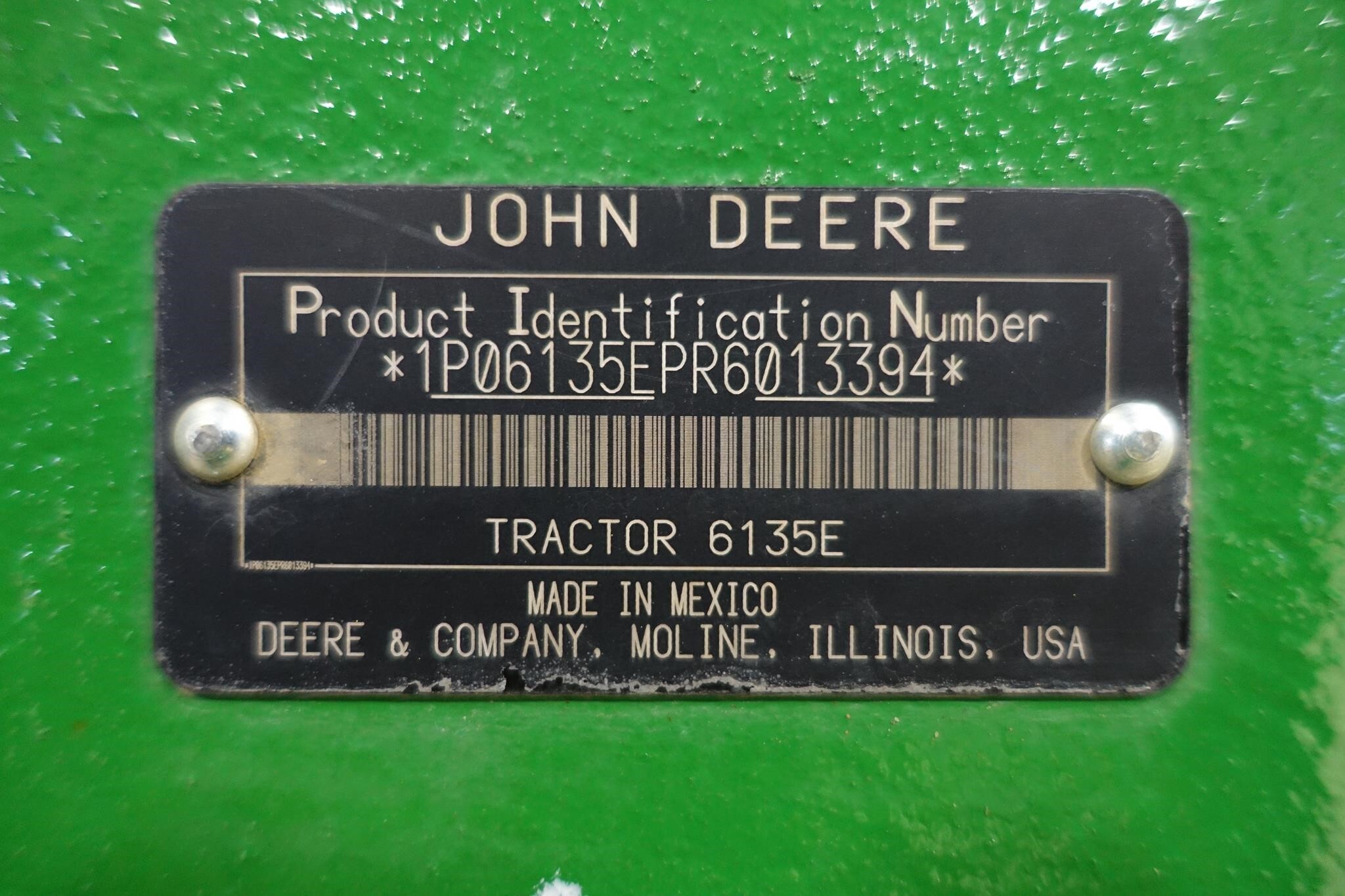 2024 John Deere 6135E Tractor