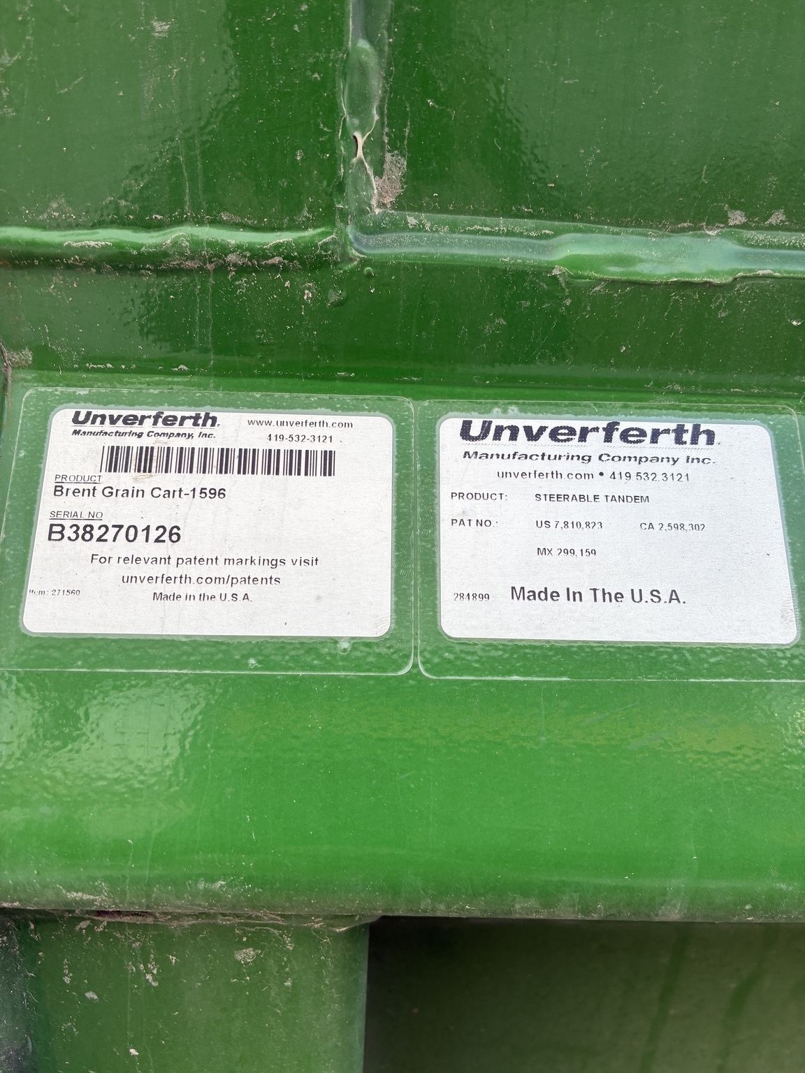 2021 Brent 1596 Grain Cart