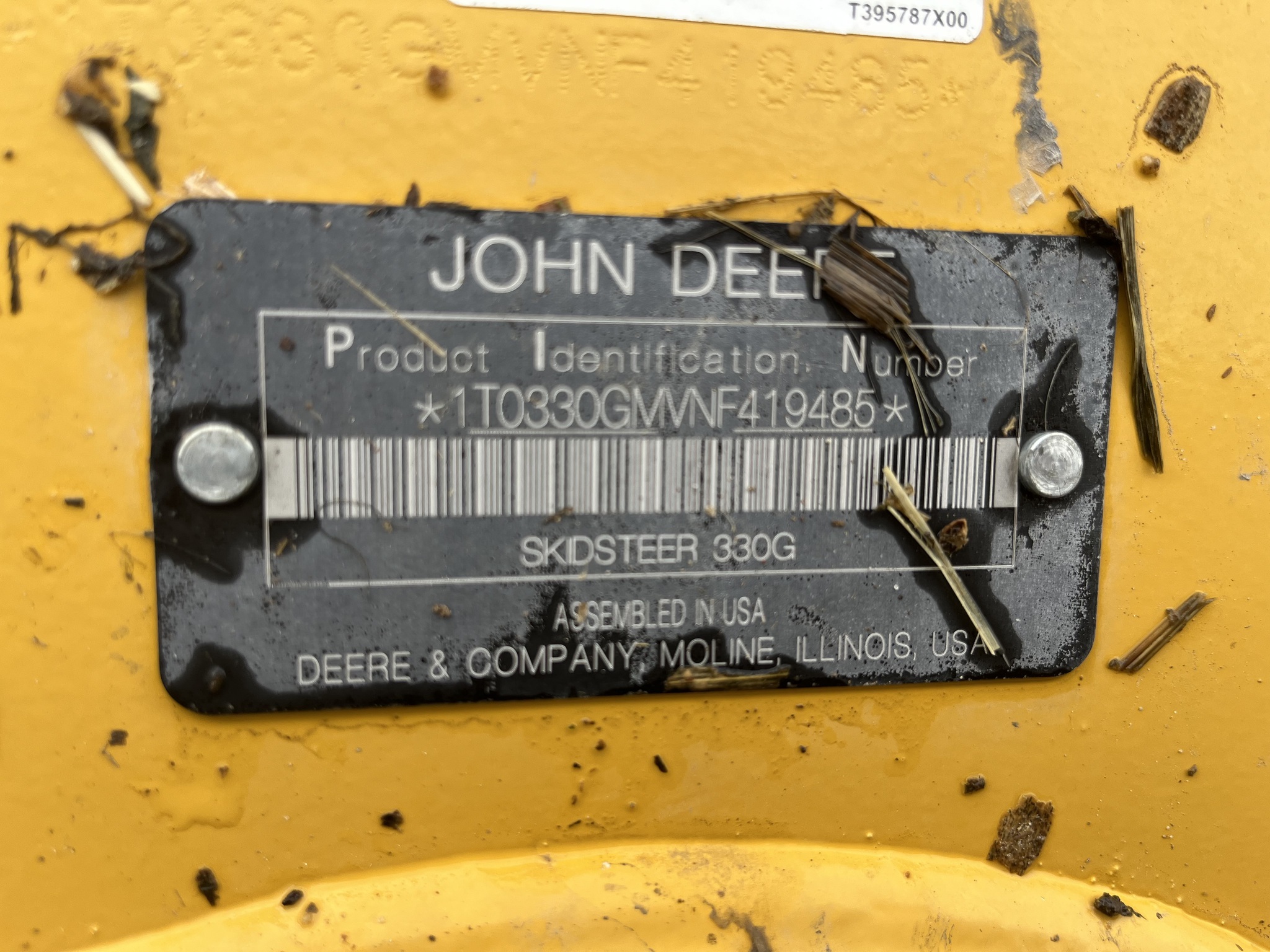 2022 Deere 330G Skid Steer