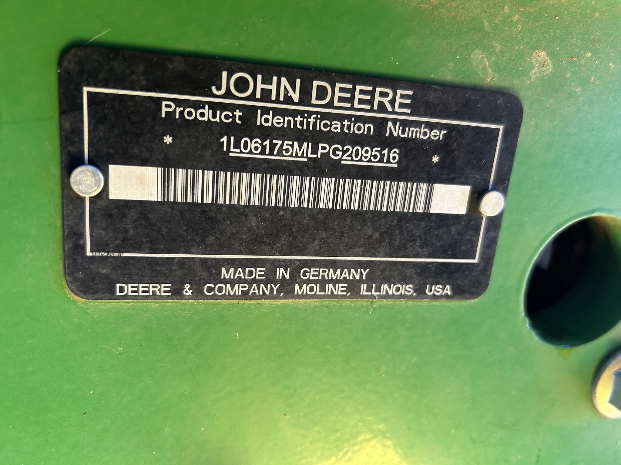 2024 John Deere 6175M Tractor
