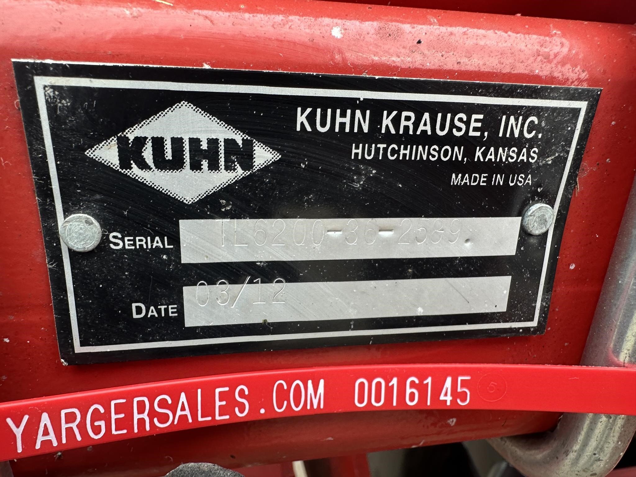 2012 Kuhn Krause 6200-36 Soil Finisher