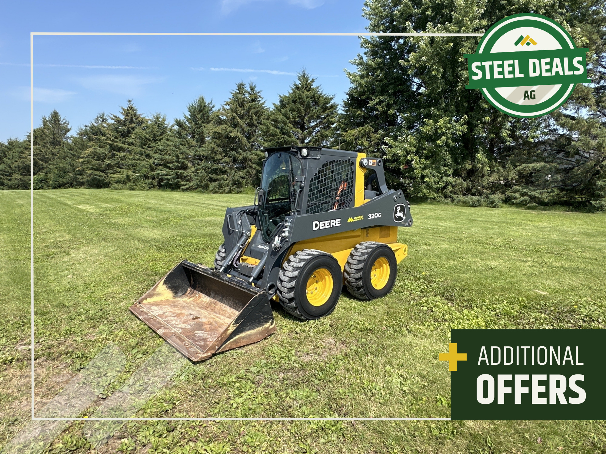 2022 Deere 320G Skid Steer