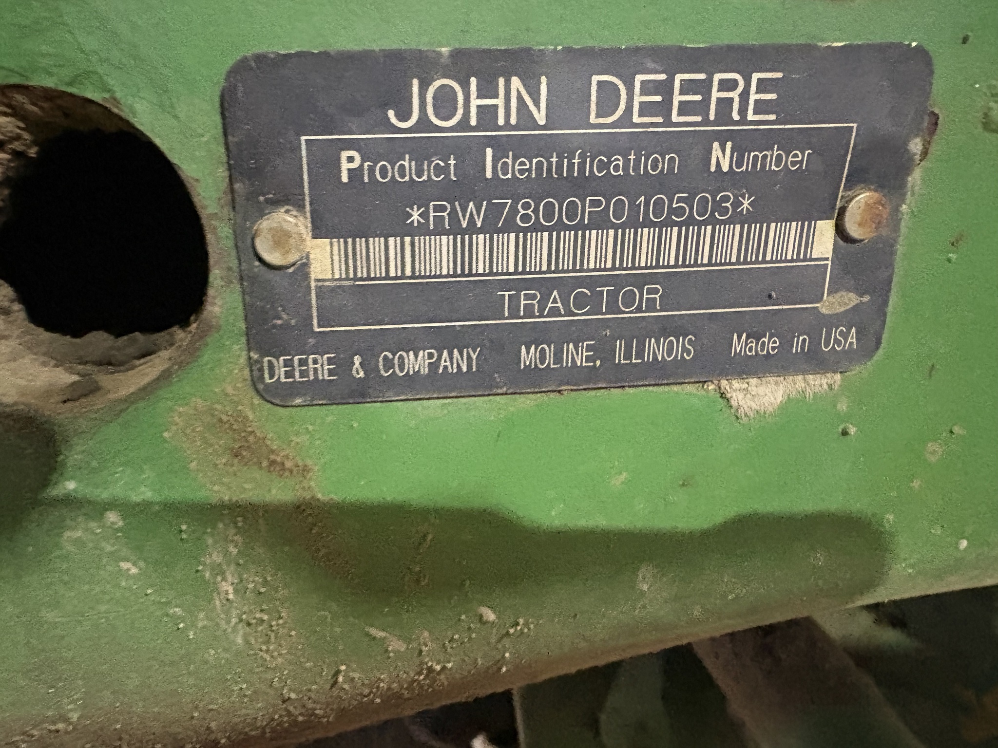 1994 John Deere 7800 Tractor
