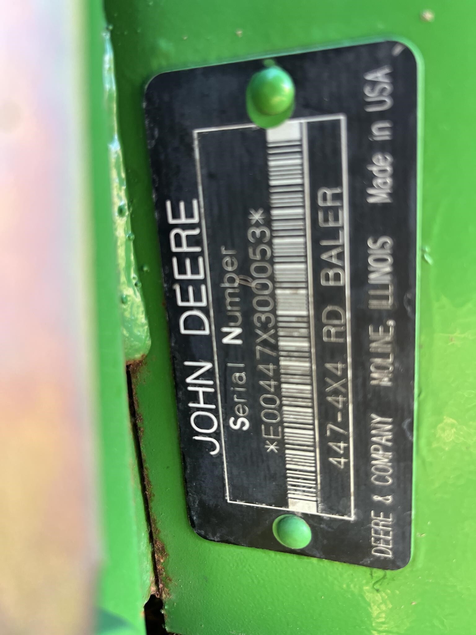 2003 John Deere 447 Round Baler