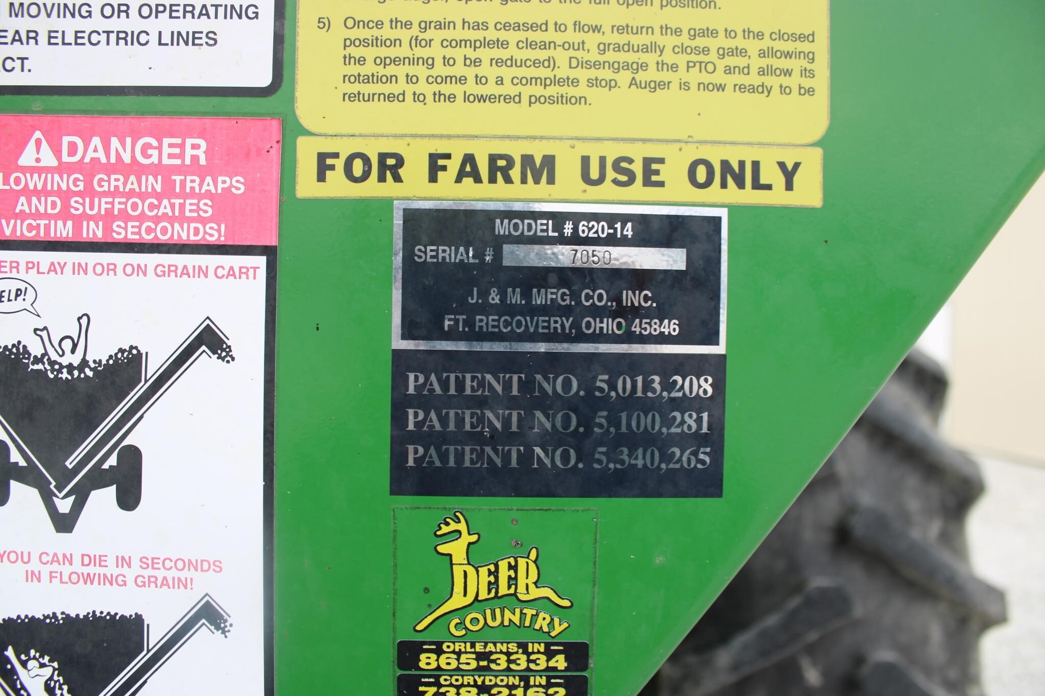  J&M 620-14 Grain Cart