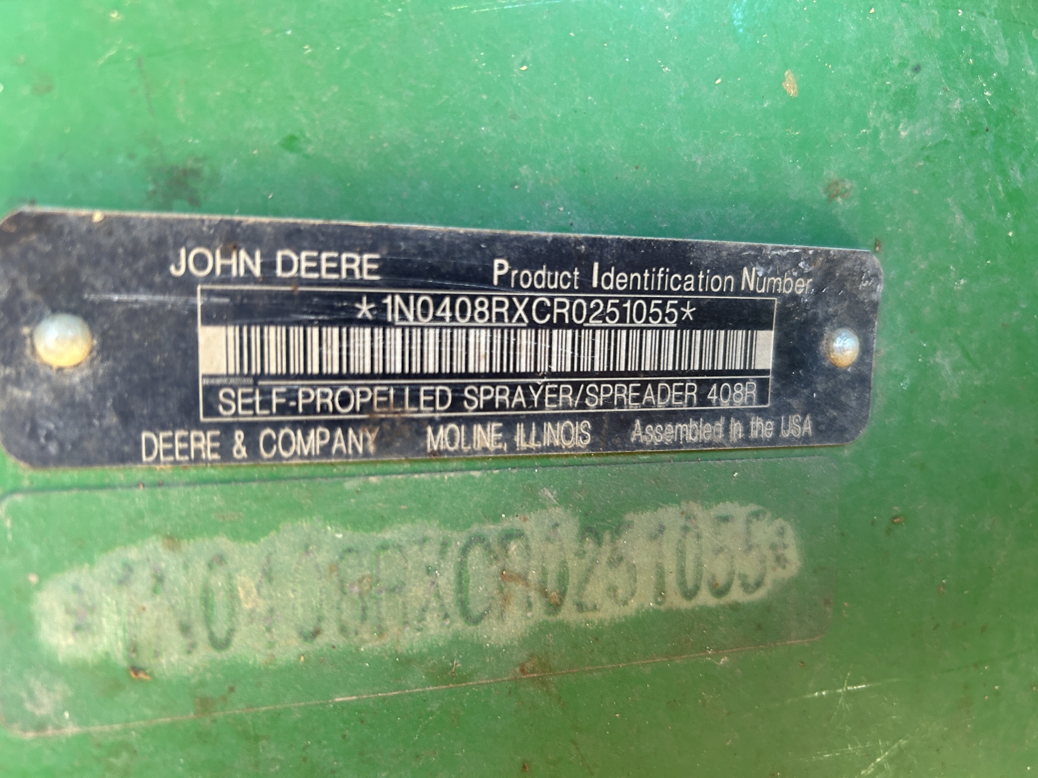 2025 John Deere 408R Self-Propelled Sprayer