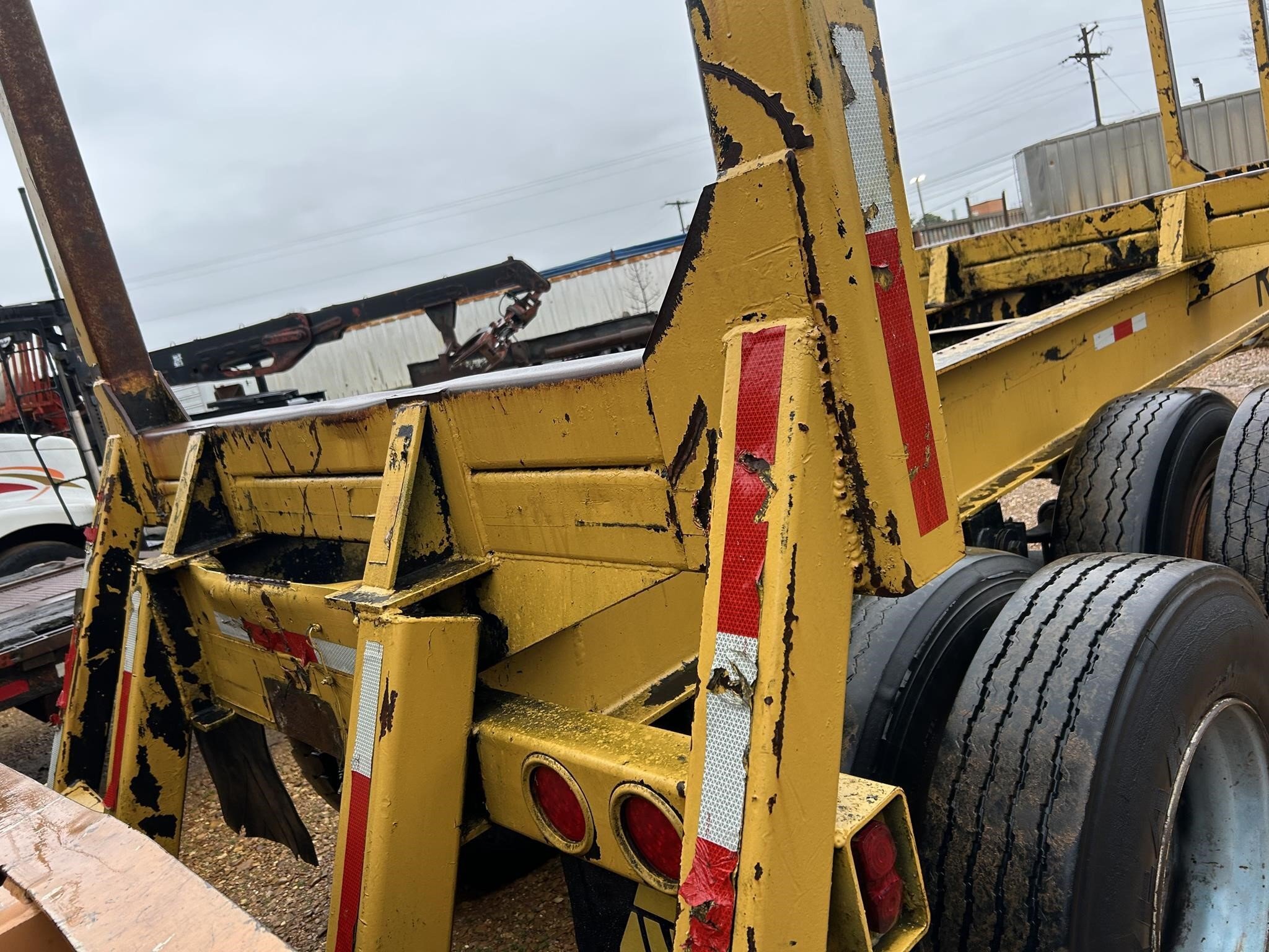 1981 Pitts 4 BOLSTER LOG TRAILER Forestry and Mining