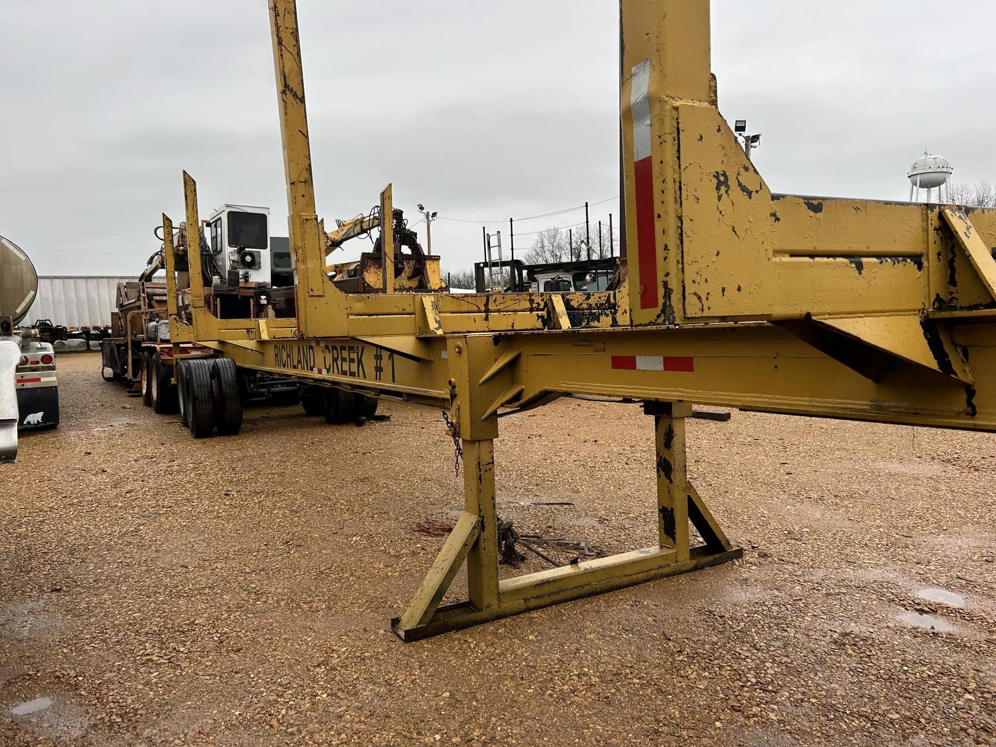 1981 Pitts 4 BOLSTER LOG TRAILER Forestry and Mining