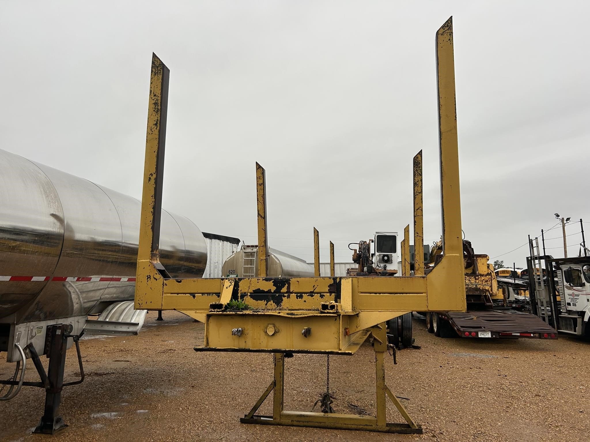 1981 Pitts 4 BOLSTER LOG TRAILER Forestry and Mining