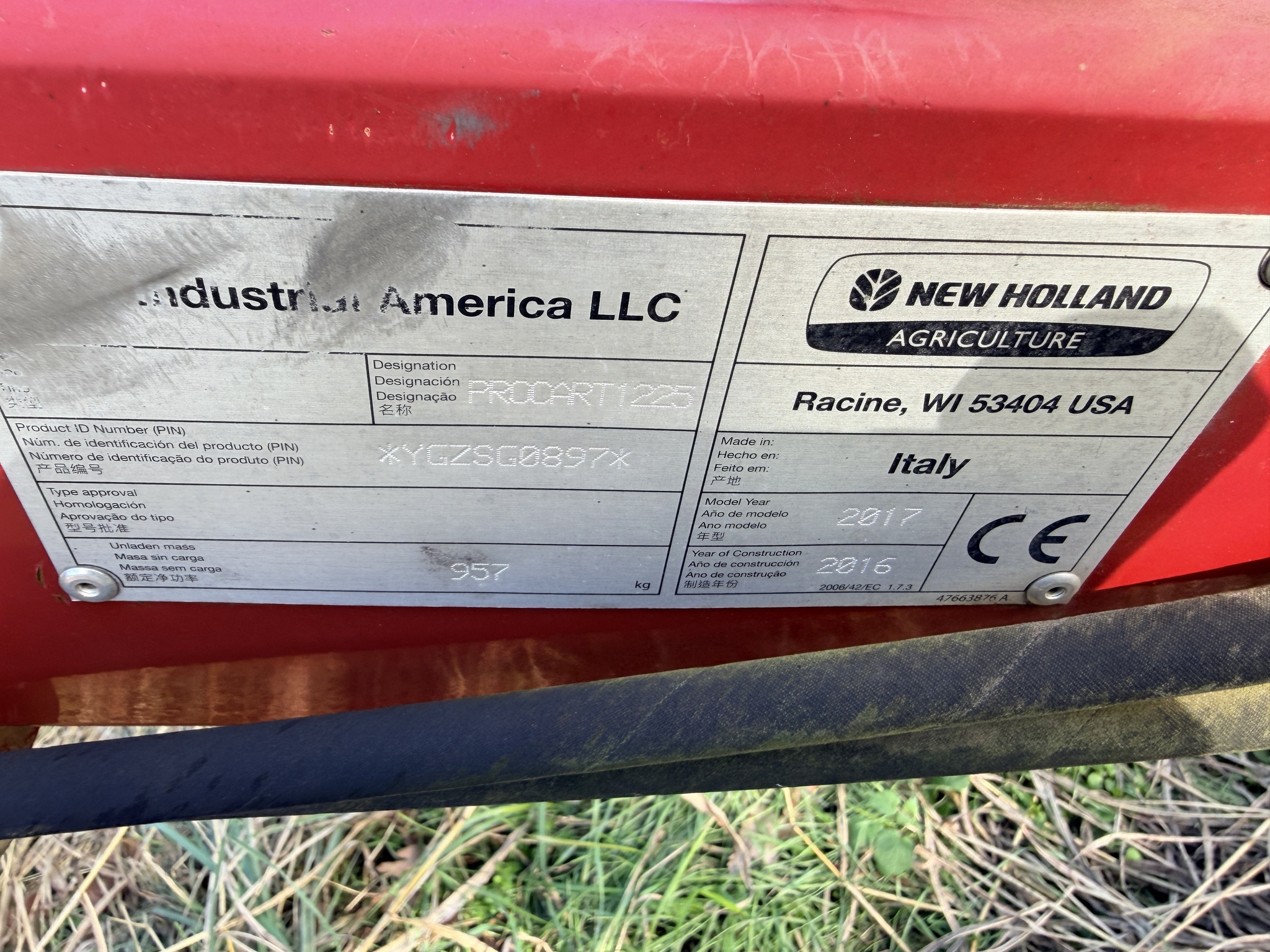 2017 New Holland PROCART 1225 Miscellaneous