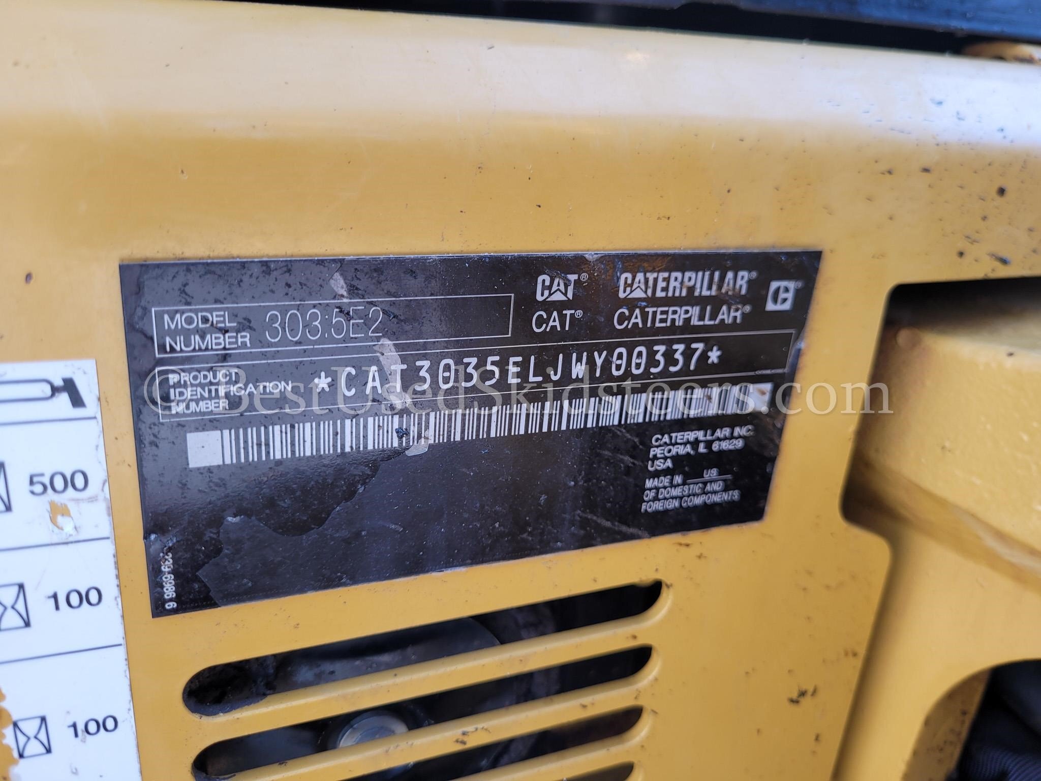 2015 Caterpillar 303.5E2 CR Mini Excavator