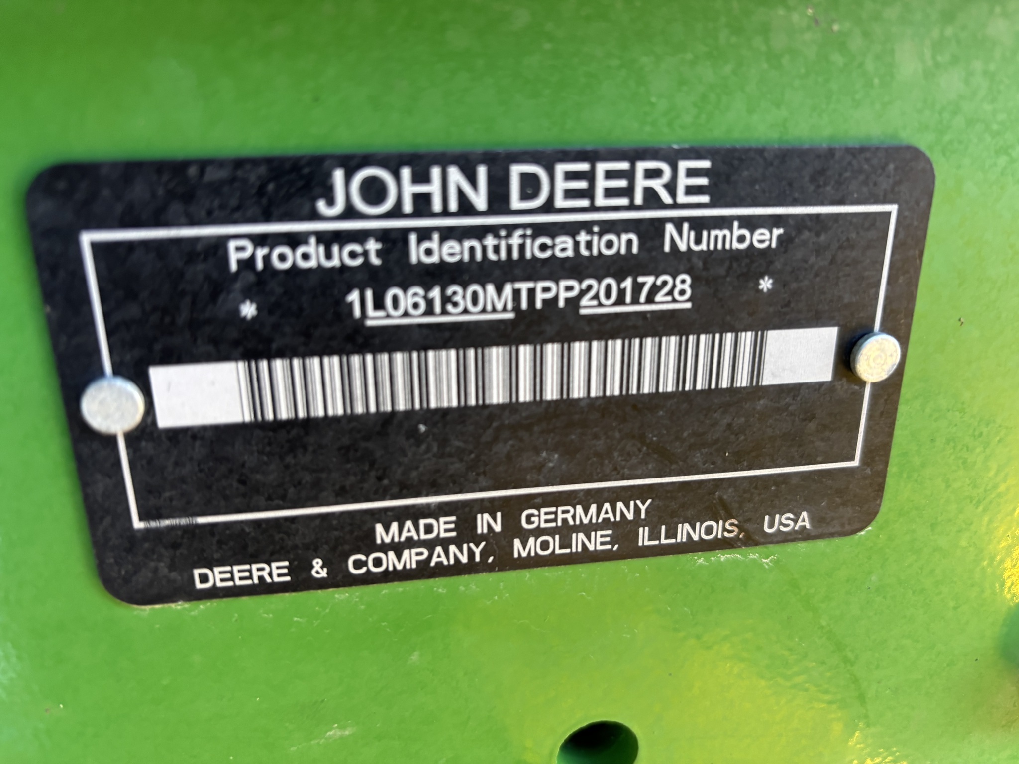 2023 John Deere 6130M Tractor