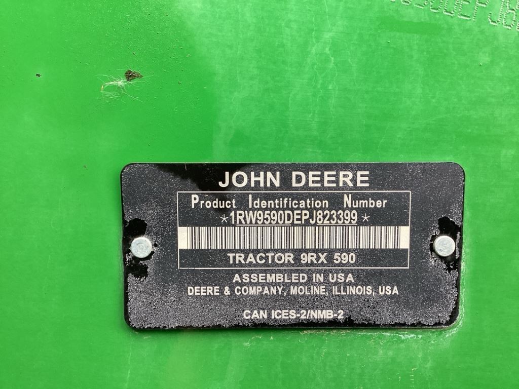 2023 John Deere 9RX 590 Tractor