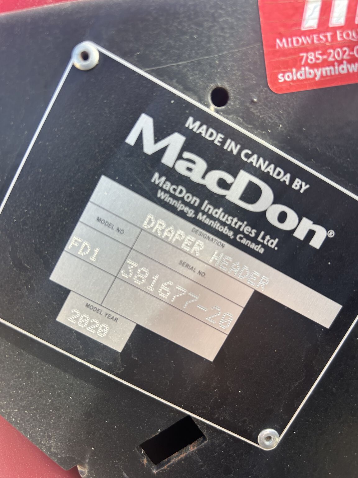 2020 MacDon FD125 Platform