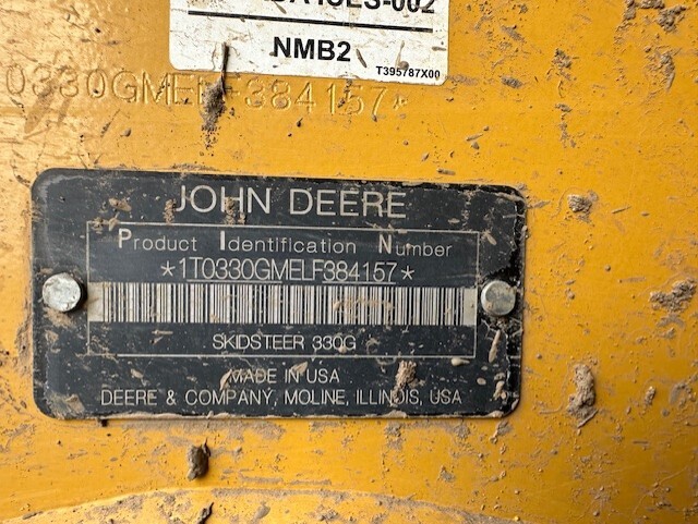 2020 Deere 330G Skid Steer