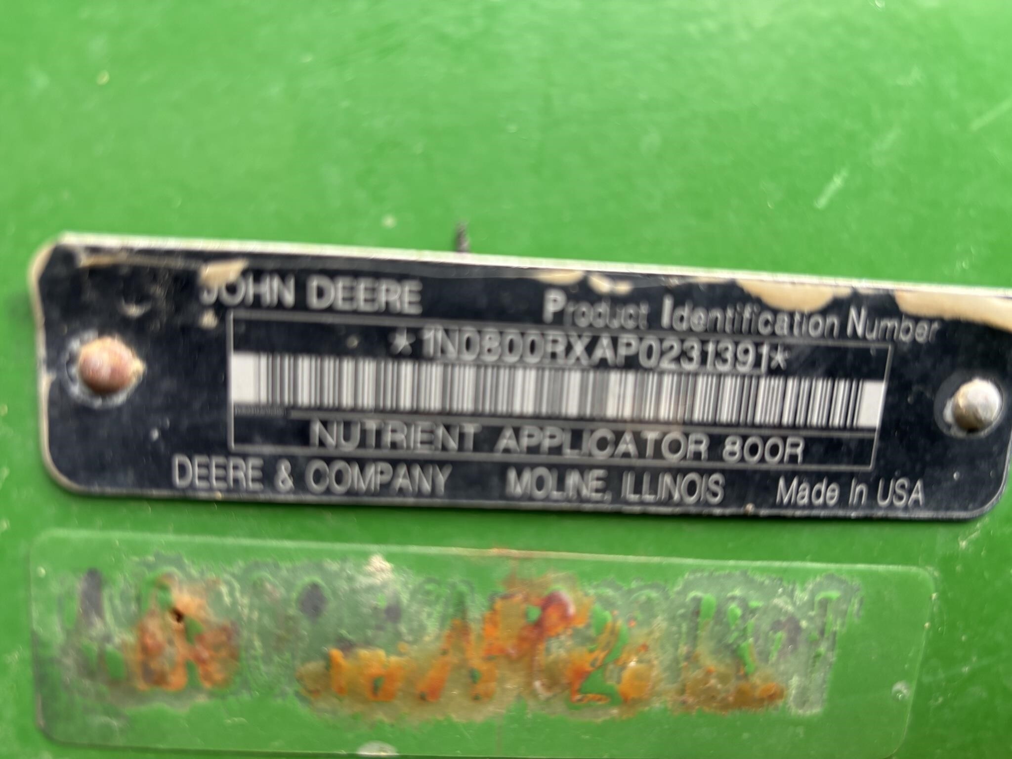 2023 John Deere 800R Self-Propelled Fertilizer Spreader