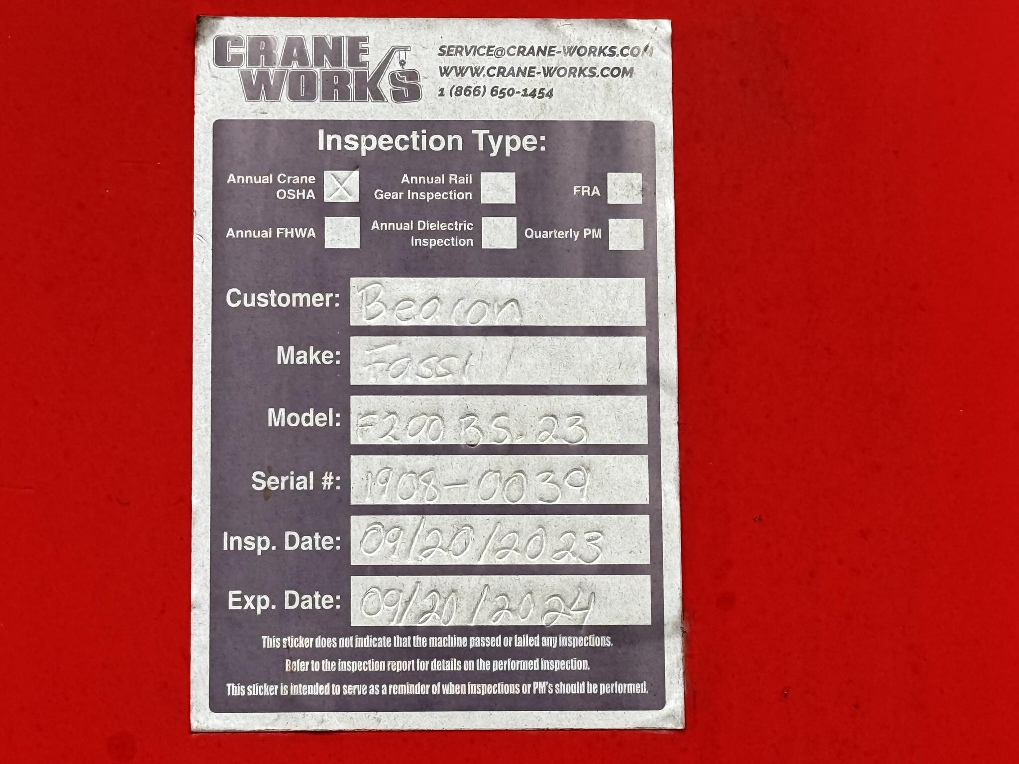 2017 FASSI F200BS.23 Crane