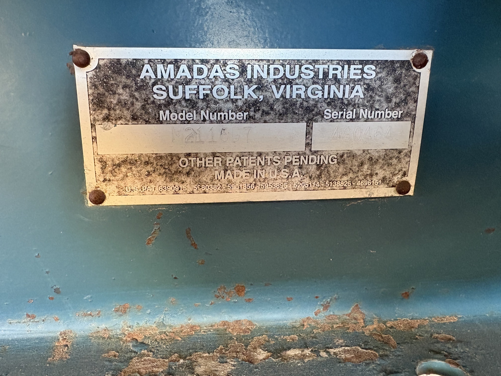 2010 Amadas 2110 Peanut Equipment