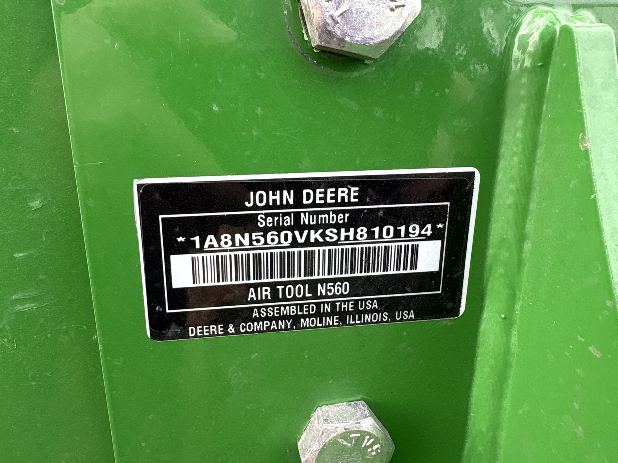 2025 John Deere N560 Air Seeder