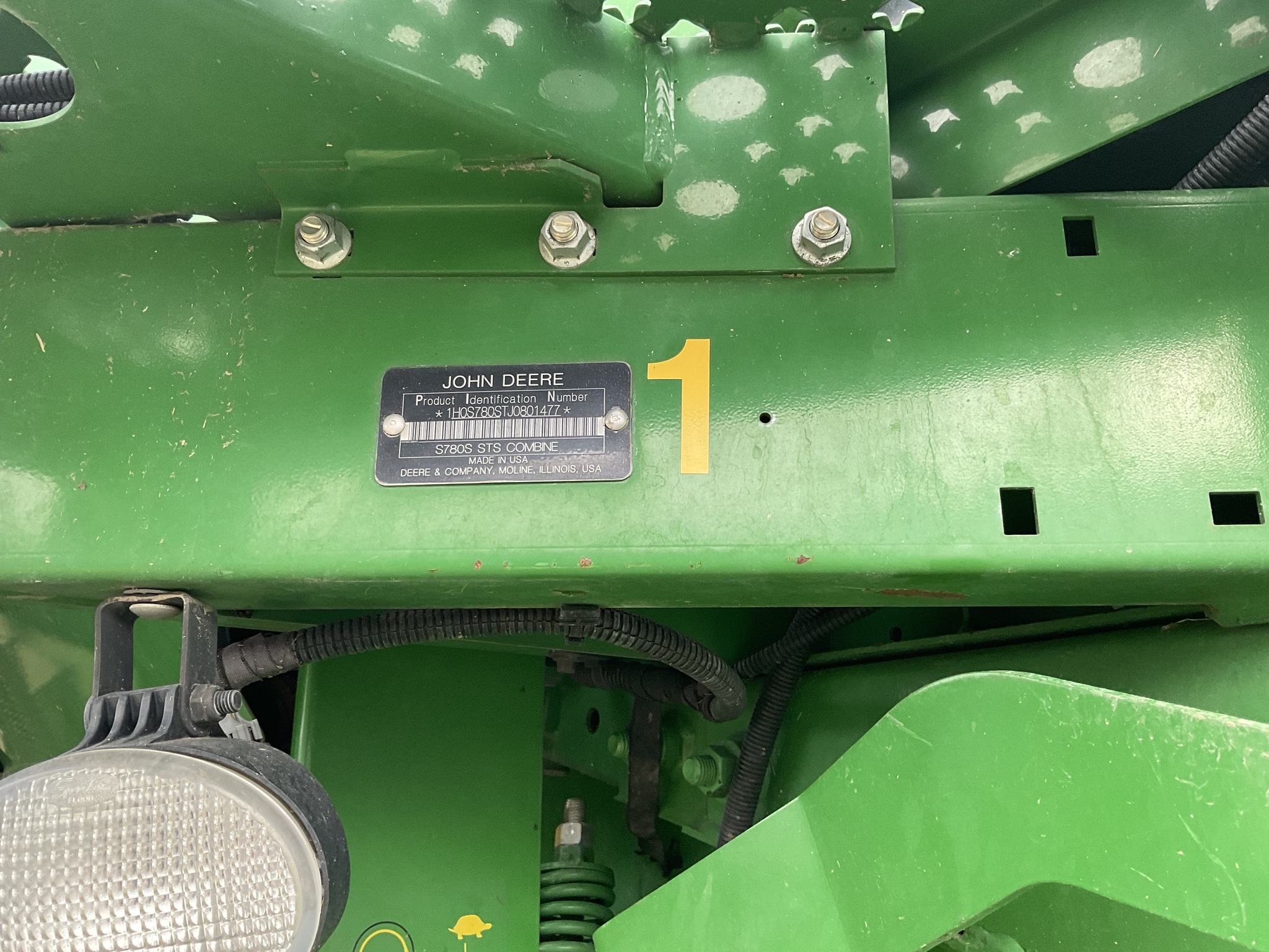2018 John Deere S780 Combine