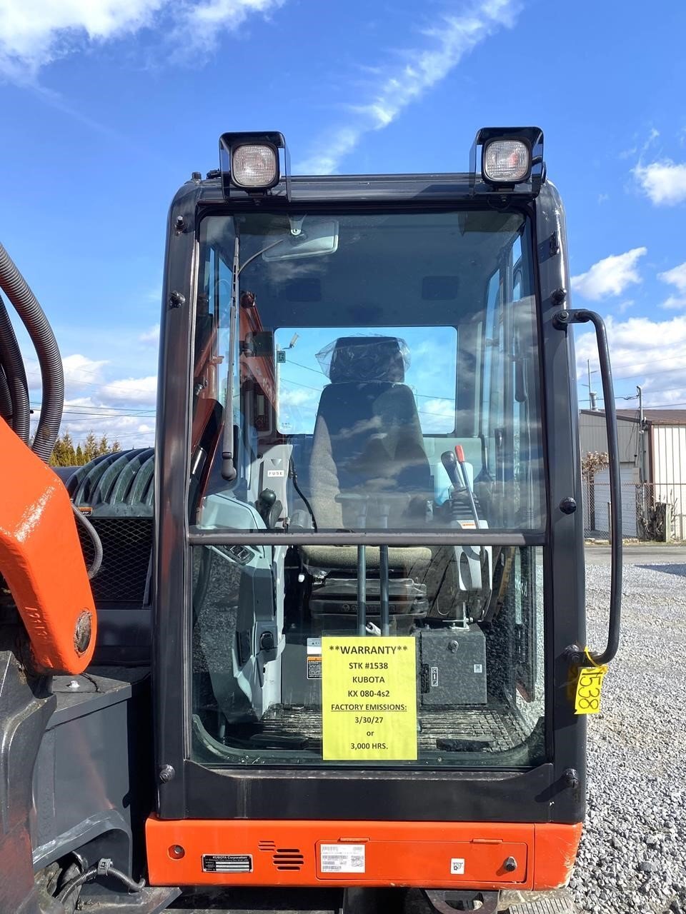 2022 Kubota KX080-4 Mini Excavator