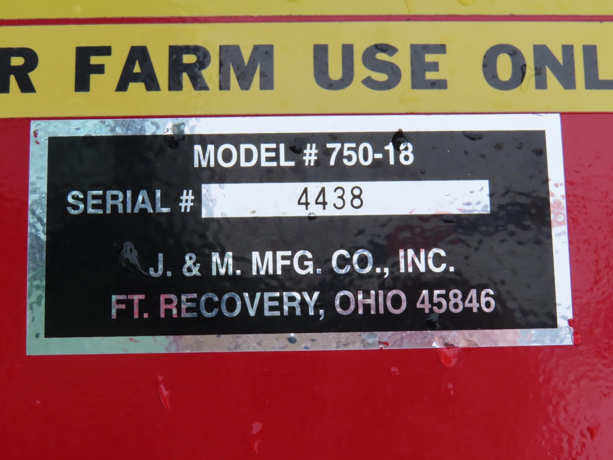 2010 J&M 750-18 Grain Cart