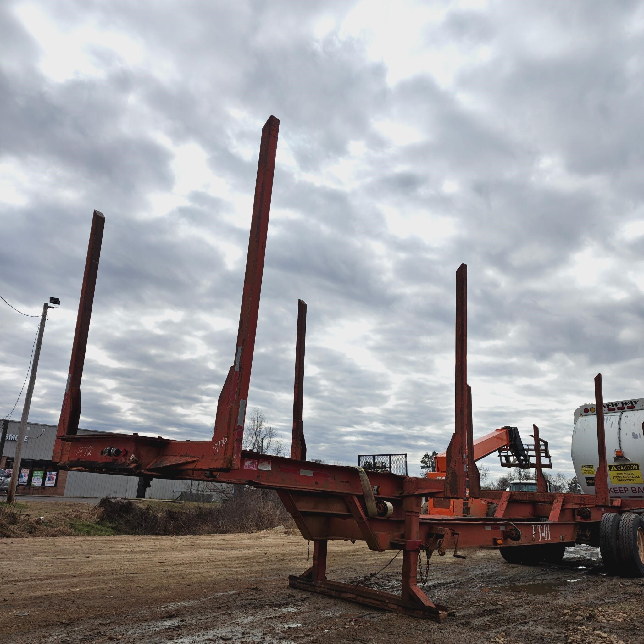 2005 Pitts 4 BOLSTER LOG TRAILER Forestry and Mining