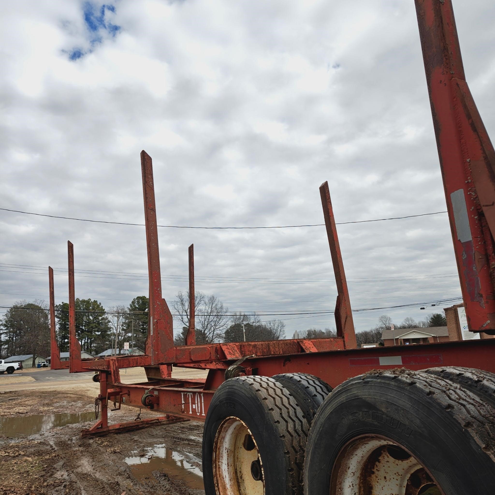 2005 Pitts 4 BOLSTER LOG TRAILER Forestry and Mining