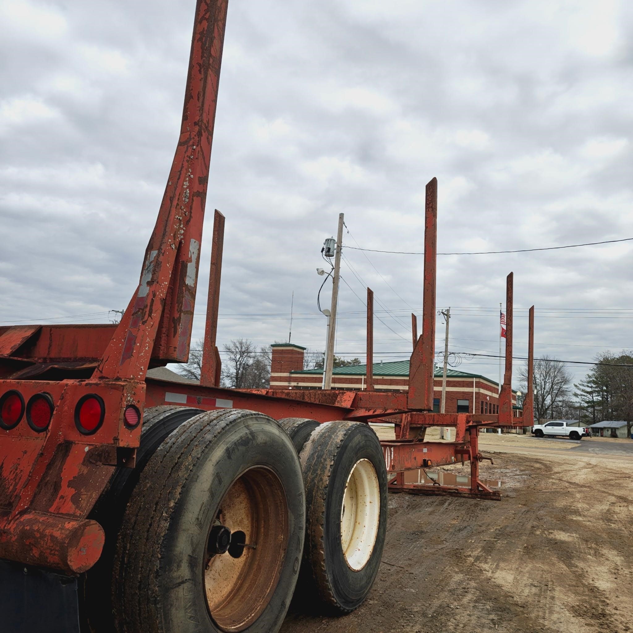 2005 Pitts 4 BOLSTER LOG TRAILER Forestry and Mining