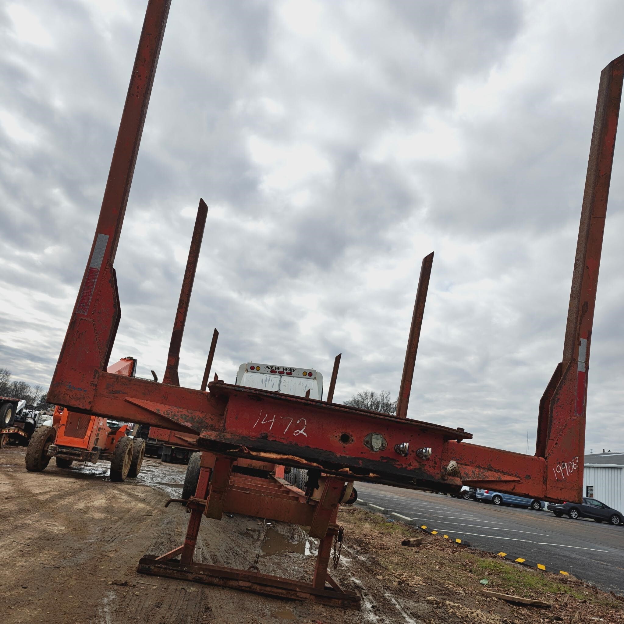 2005 Pitts 4 BOLSTER LOG TRAILER Forestry and Mining